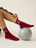 Ribbon Petal Grip Sock