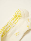 Mini Bow Petal Grip Sock [Butter]
