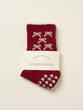Ribbon Petal Grip Sock