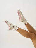 Little Cherry Petal Grip Sock, Pilates Socks