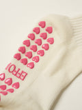 Bow Ruffle Grip Sock [Hot Pink]
