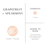 Grapefruit + Spearmint Frosted Candle