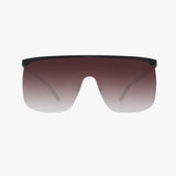 WILDER MIDNIGHT AMBER Polarized Oversized Shield Sunglasses