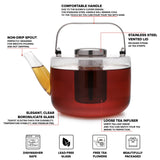 Teapot w/ Loose Leaf Tea Infuser - Bjorn™ - Glass - 40 oz