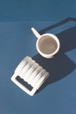 Gloss White Ridged Mug