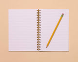 Hot Dogs Letterpress Spiral Notebook - Made in USA - Foodie, Grilling, Cook Out, Summer - Back to School, Christmas Gift