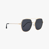 PALM GOLD Polarized Premium Metal Geometric Sunglasses