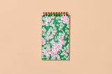 Aster Wildflower Letterpress Pocket-size Spiral Notebook - Made in USA - Outdoor, Hiking, Garden, Summer, Back to School, Christmas Gift, Stocking Stuffer