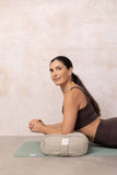 Yogamatters Hemp Rectangular Buckwheat Bolster - Natural