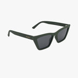 BAY OLIVE GREEN Polarized Women's Cat Eye Fashion Sunglasses