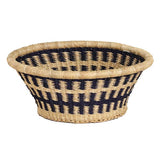 African Bolga Baskets : Navy/Natural Deep Fruit (G-155N+)