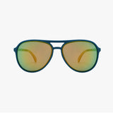 DASH LAGOON Polarized Active Soft Rubber Aviator Sunglasses