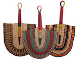 African Bolga Colorful Grass Fan
