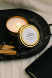 Travel Tin Candle | Embers + Leather (6 oz)