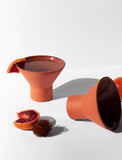 Stemless Martini Glass, Terra Cotta