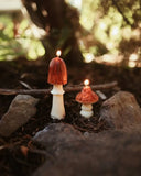 Handmade Beeswax Mushroom Candle