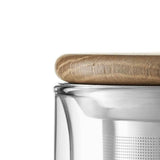Double-Walled Glass Mug & Lid w/ Infuser - Minima™ Balance