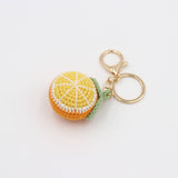 Hand-Crochet Lemon Keychain for a Zesty Twist