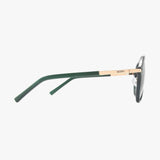 AURA EMERALD GREEN Polarized Fashion Aviator Sunglasses