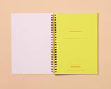 Hot Dogs Letterpress Spiral Notebook - Made in USA - Foodie, Grilling, Cook Out, Summer - Back to School, Christmas Gift