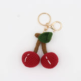 Hand-Crochet Cherry Keychain