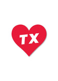 Love Heart Sticker - TX