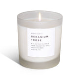 Geranium + Rose Frosted Candle