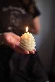 Pinecone Beeswax Candle