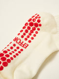 Strawberry Ruffle Grip Sock, Pilates Socks