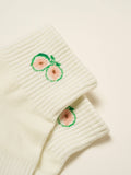 Cropped Crew Grip Sock - Fig