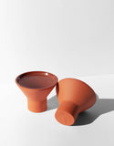 Stemless Martini Glass, Terra Cotta