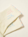 Ribbon Duo Petal Grip Sock, Pilates Socks