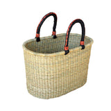 African Bolga Baskets : Natural Large Oval (G-130)