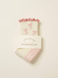 Bow Ruffle Grip Sock [Soft Pink]
