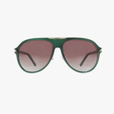 AURA EMERALD GREEN Polarized Fashion Aviator Sunglasses