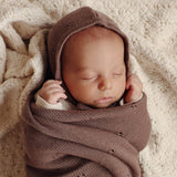 100% Organic Cotton Luxury Organic Blanket + Hat Gift Set