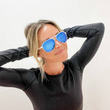 DASH SKY Polarized Active Soft Rubber Aviator Sunglasses