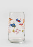 Texas Icons Can Glass