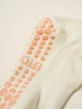 Cropped Crew Grip Sock - Fig