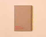 Blume Quilt Floral Letterpress Spiral Notebook- Made in USA - Crafty, Sewing, Quilting, Embroidery, Floral Pattern - Spring, Summer, Back to School, Christmas Gift
