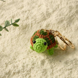 Hand-Crochet Turtle Keychain for a Peaceful Touch