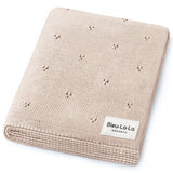 100% Organic Cotton Pointelle Swaddle Receiving Baby Blanket