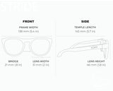 STRIDE LAGOON MIRROR Polarized Active Soft Round Sunglasses