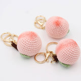 Hand-Crochet Perfect Peach Keychain for the Sweet and Juicy