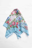 Vintage Garden Floral Square Scarf