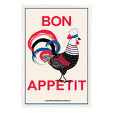 Torchons & Bouchons Tea Towel Bon Appetit Rooster