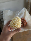 Pinecone Beeswax Candle