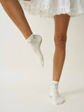 Cropped Crew Grip Sock - Garland