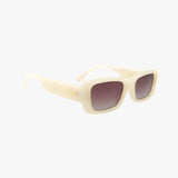 HAVEN IVORY Polarized Fashion Rectangle Sunglasses