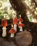 Handmade Amanita Beeswax Mushroom Candle
